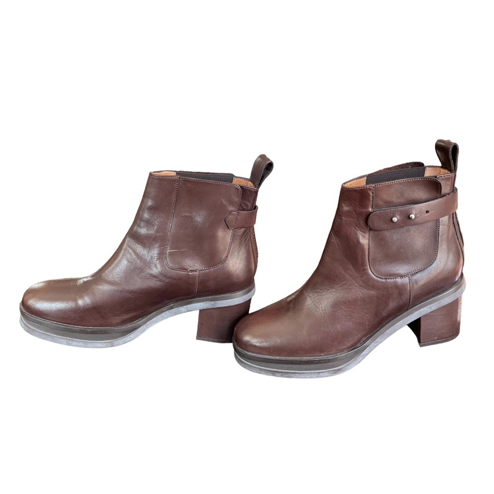 Whistles Hadd Cleat Stud Boots chocolate brown size 39 (US 8)